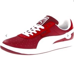 PUMA Men's G. Vilas L2 Leather Classic Sneaker Rio Red/white/team burgundy